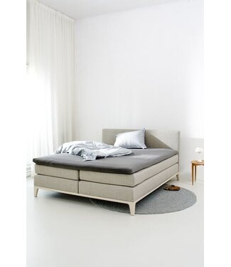 Auping Auping Organic Jersey Hoeslaken Topper warm grey