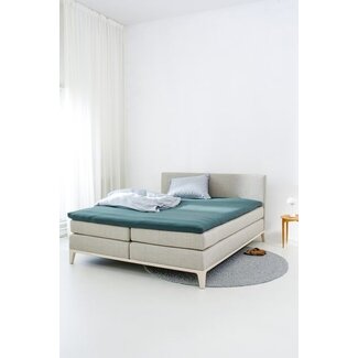 Auping Organic Jersey Hoeslaken Topper pine green