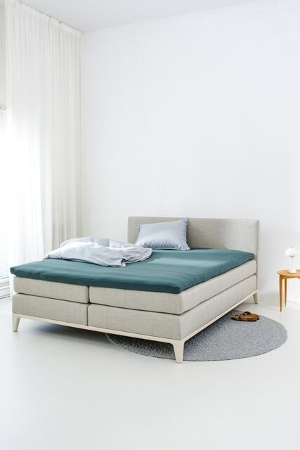 Auping Organic Jersey Hoeslaken Topper pine green