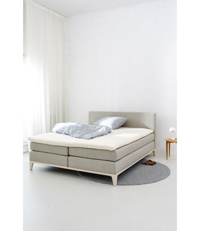 Auping Organic Jersey Hoeslaken Topper off white