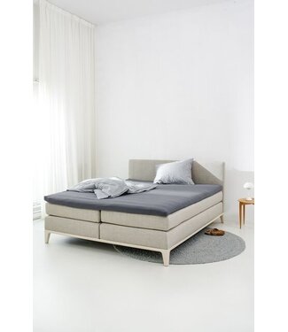 Auping Auping Organic Jersey Hoeslaken Topper cool grey