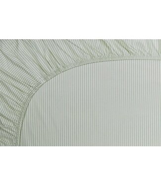 Pip Studio Pip Studio Hoeslaken Duo Stripe Green Pip Studio Pip Studio Hoeslaken Duo Stripe Green