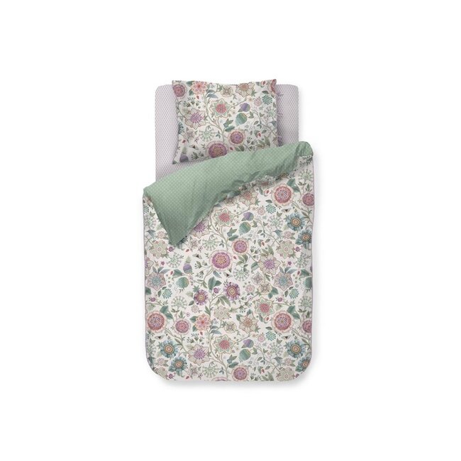 Pip Studio Dekbedovertrek Viva Las Flores White