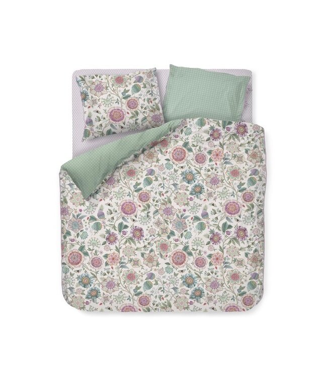 Pip Studio Dekbedovertrek Viva Las Flores White