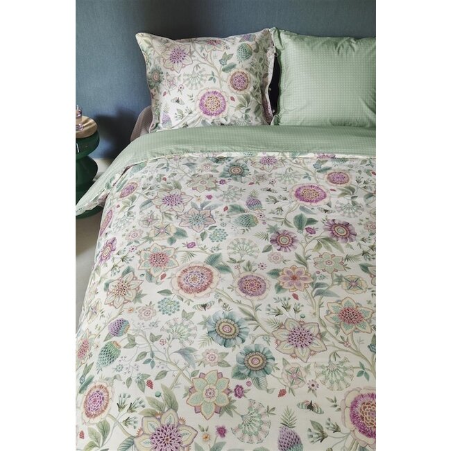 Pip Studio Dekbedovertrek Viva Las Flores White