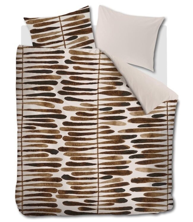 vtwonen dekbedovertrek Botanic Stripe Terra