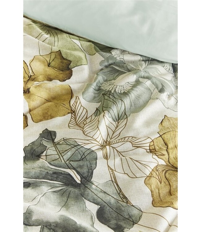 Beddinghouse Dekbedovertrek Iris Field Grey Green