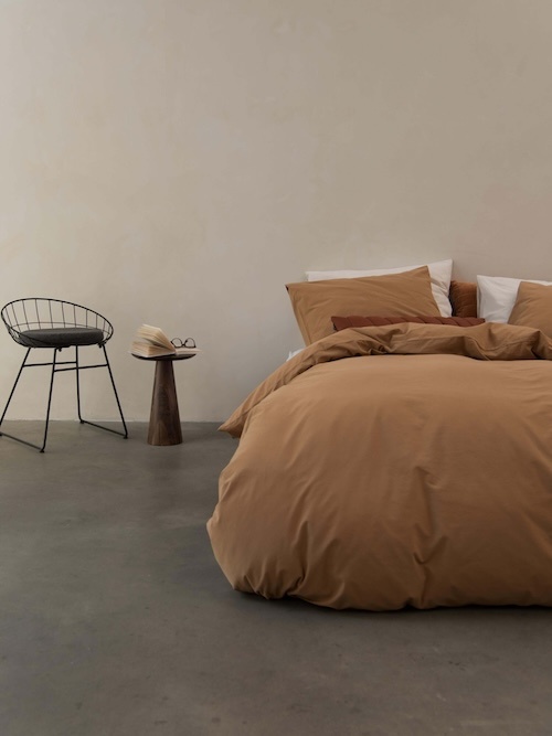 Snurk Brown FLANEL Dekbedovertrek