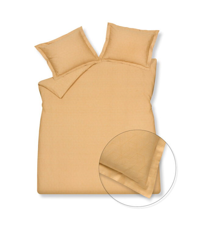 Vandyck geometrical apricot blush Dekbedovertrek