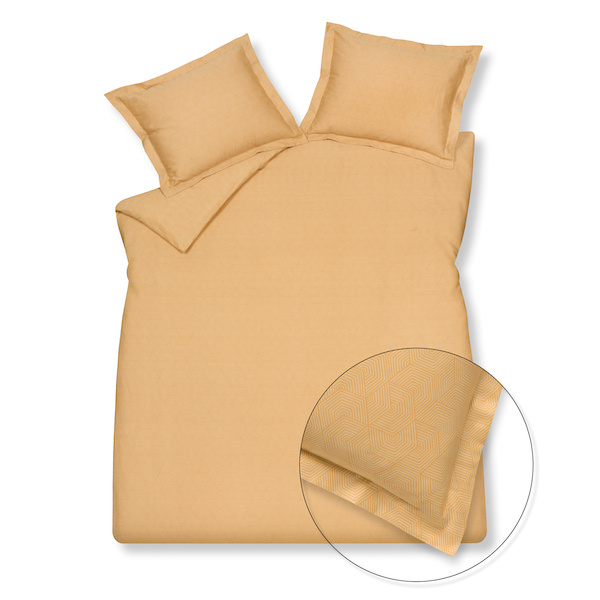 Vandyck geometrical apricot blush Dekbedovertrek