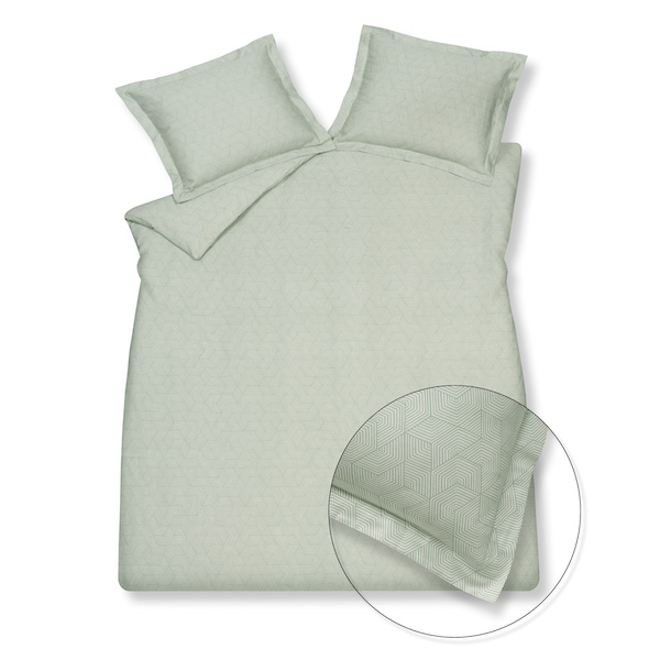 Vandyck geometrical smoke green Dekbedovertrek