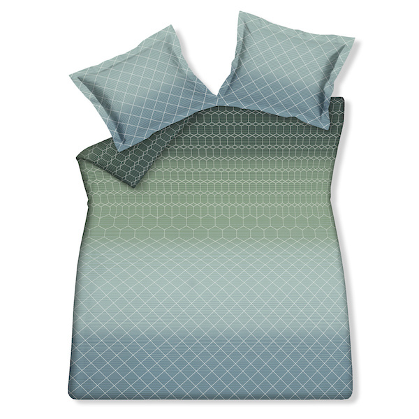 Vandyck gradient pearl blue Dekbedovertrek
