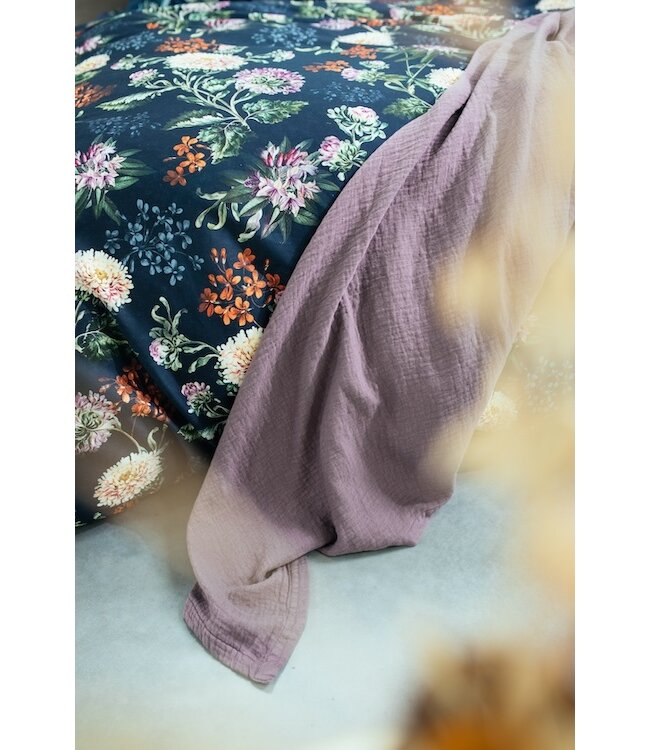 Vandyck happiness blue ink Dekbedovertrek