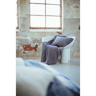Vandyck home 95 plaid blue ink bedsprei