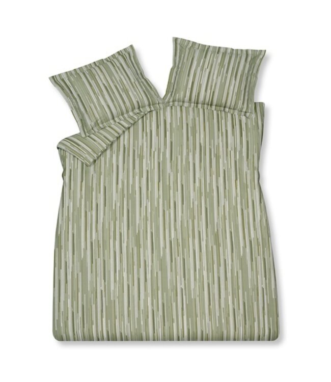 Vandyck morning matcha smoke green Dekbedovertrek