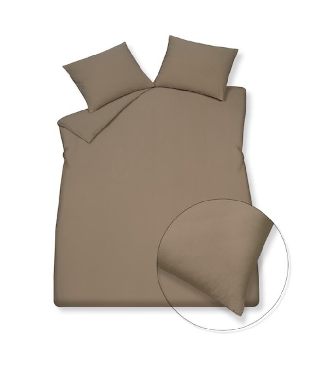 Vandyck pure 66 taupe Dekbedovertrek
