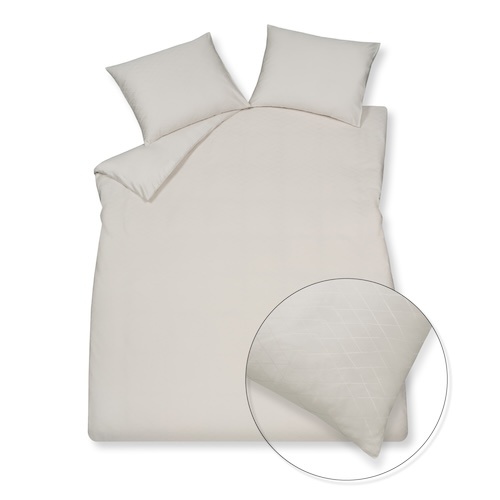 Vandyck purity monaco cream tan Dekbedovertrek