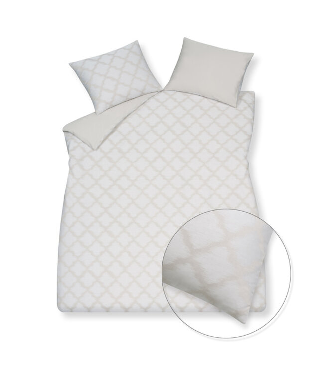 Vandyck purity napoli cream tan Dekbedovertrek