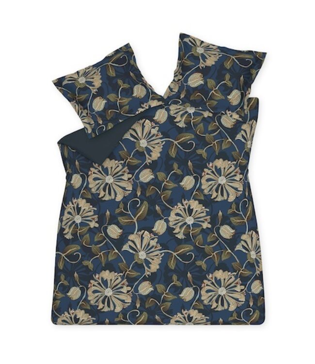 Vandyck sky night blue ink Dekbedovertrek