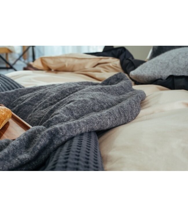 Vandyck washed cotton blue ink Dekbedovertrek