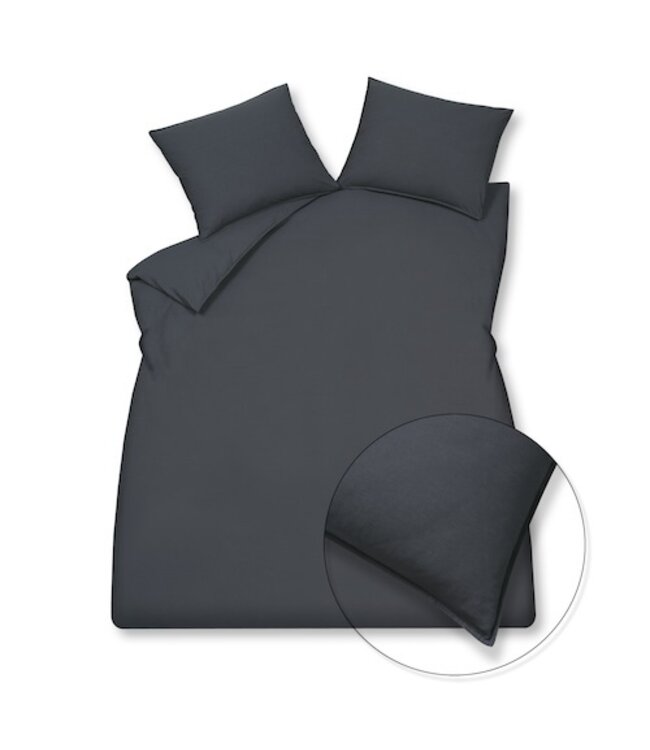 Vandyck washed cotton blue ink Dekbedovertrek