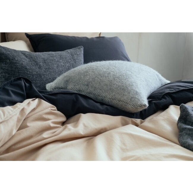 Vandyck washed cotton off black Dekbedovertrek