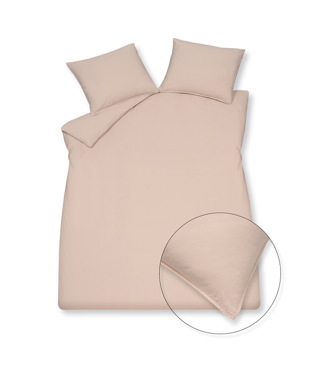 Vandyck washed cotton pale pink Dekbedovertrek