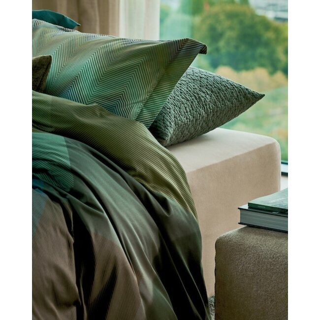Vandyck ziggy sage green Dekbedovertrek