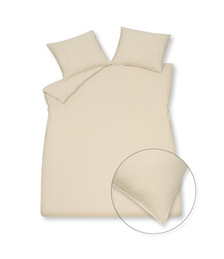 Vandyck Vandyck washed cotton cream tan Dekbedovertrek
