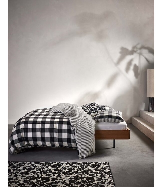 Essenza Chess Antraciet Dekbedovertrek