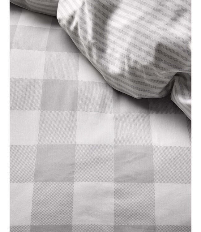 Essenza Chess Grijs Dekbedovertrek