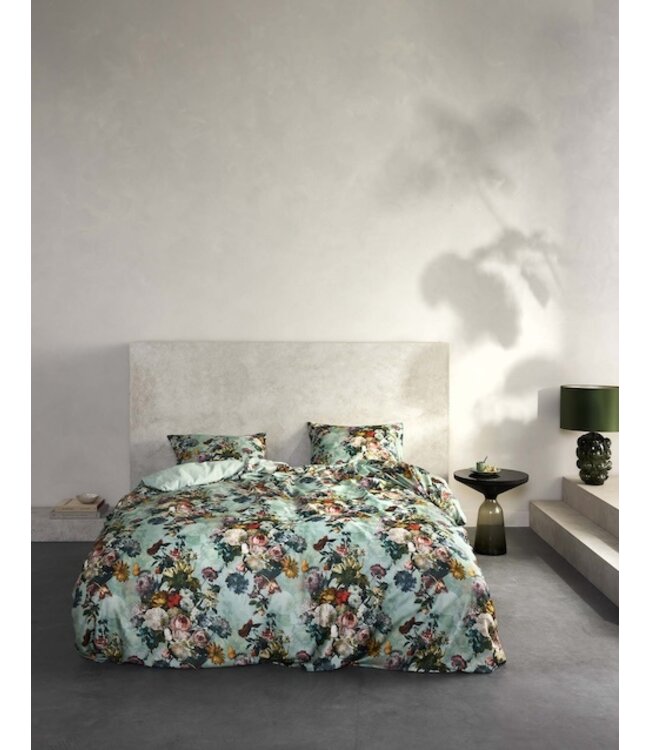 Essenza Karli Mineral green Dekbedovertrek