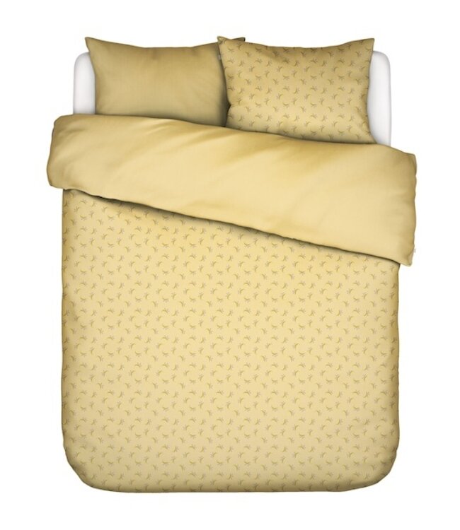 Essenza Lily melody lemon yellow Dekbedovertrek