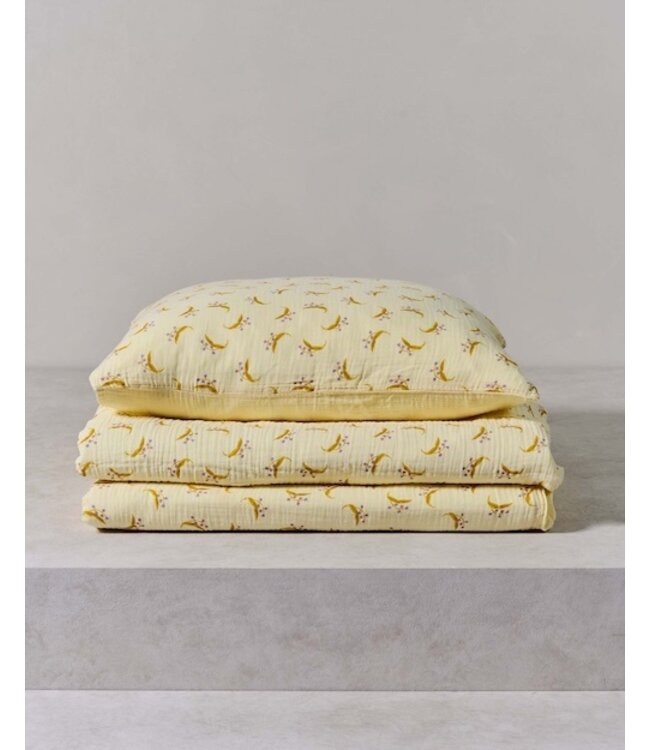 Essenza Lily melody lemon yellow Dekbedovertrek