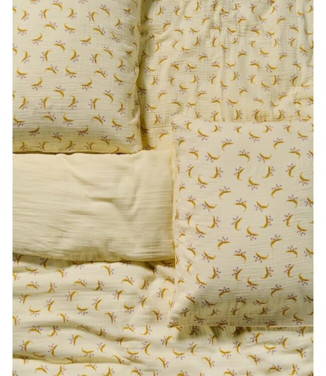 Essenza Lily melody lemon yellow Dekbedovertrek