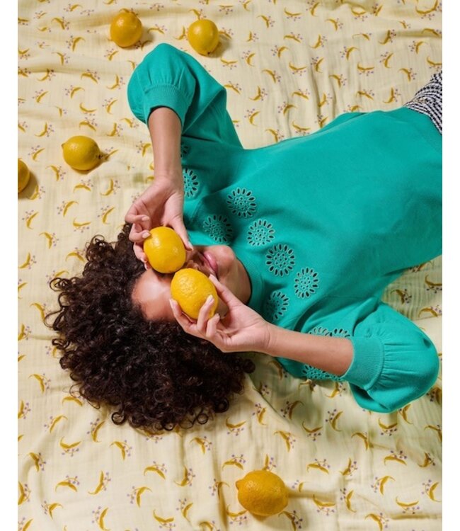 Essenza Lily melody lemon yellow Dekbedovertrek