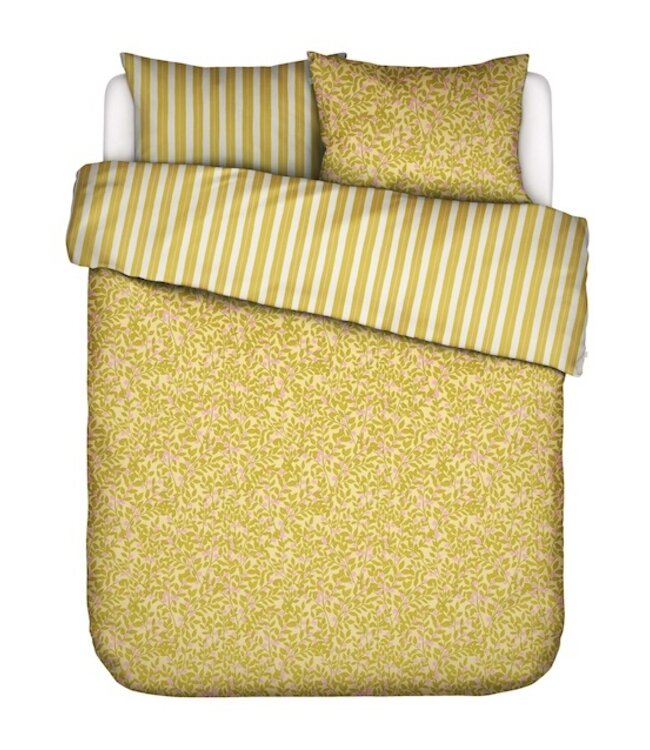 Essenza Petite berry lemon yellow Dekbedovertrek