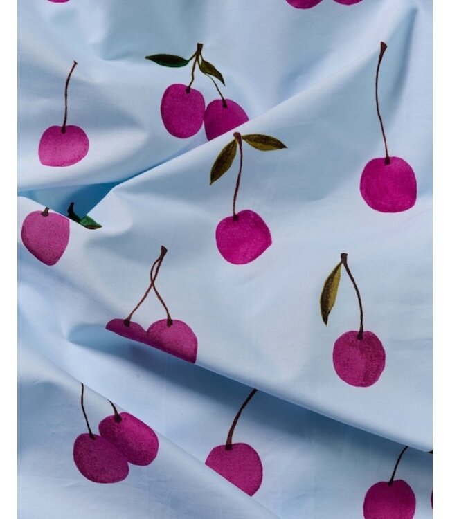 Essenza Zesty cherry Ijsblauw Dekbedovertrek