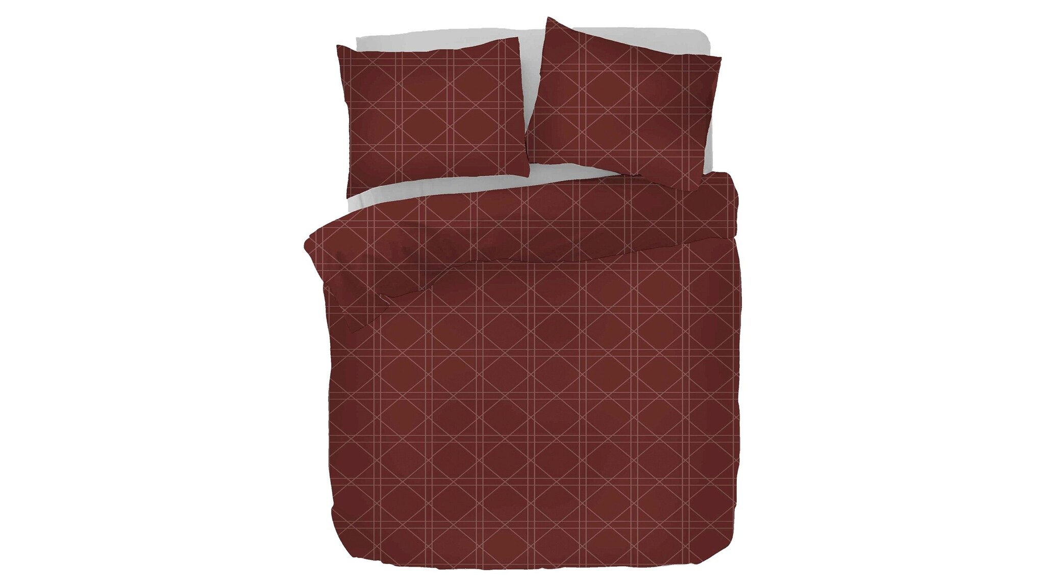 Kayori Shizu dekbedovertrek Katoensatijn rood