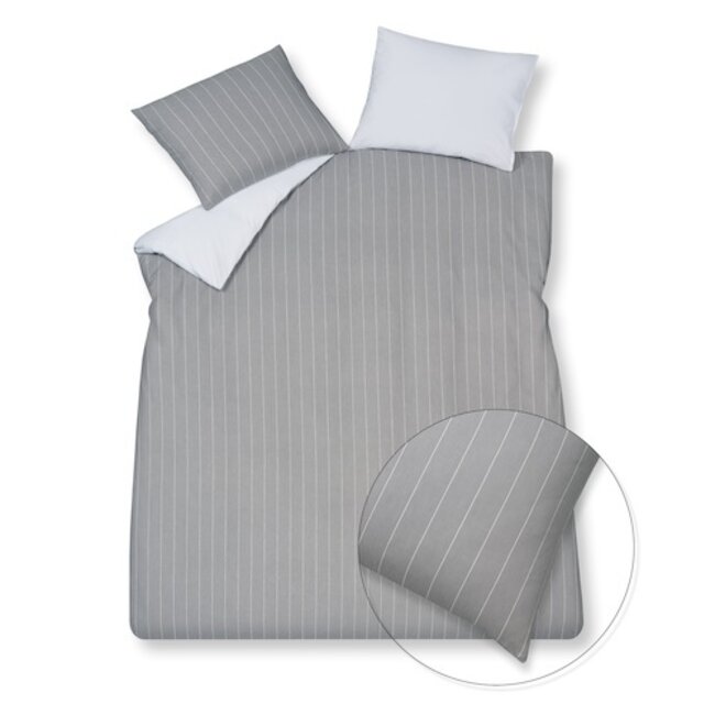 Home Puglia Percale, grijs