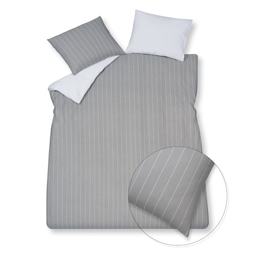 Vandyck Home Puglia Percale grey dekbedovertrek