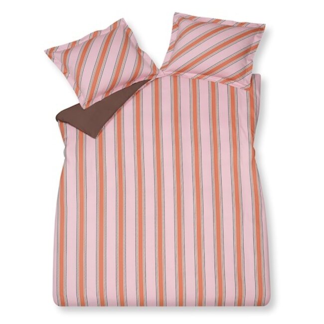 Vandyck Preppy Stripe pink dekbedovertrek