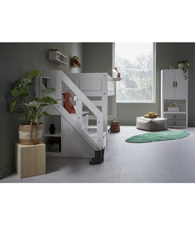 Lifetime halfhoogslaper met trapkast