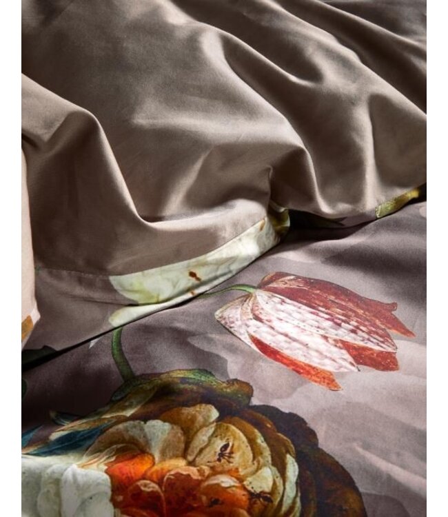 Essenza Fleur Taupe Dekbedovertrek