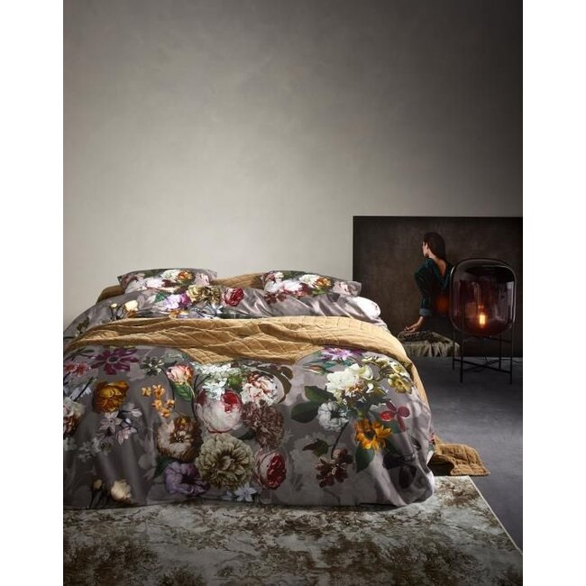 Essenza Fleur Taupe Dekbedovertrek
