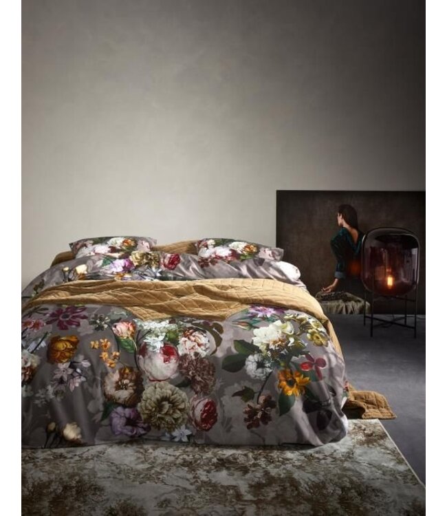 Essenza Fleur Taupe Dekbedovertrek