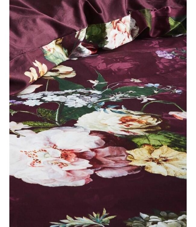 Essenza Fleur Burgundy Dekbedovertrek