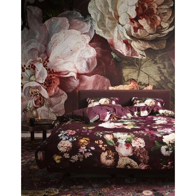Essenza Fleur Burgundy Dekbedovertrek