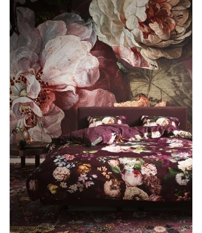 Essenza Fleur Burgundy Dekbedovertrek