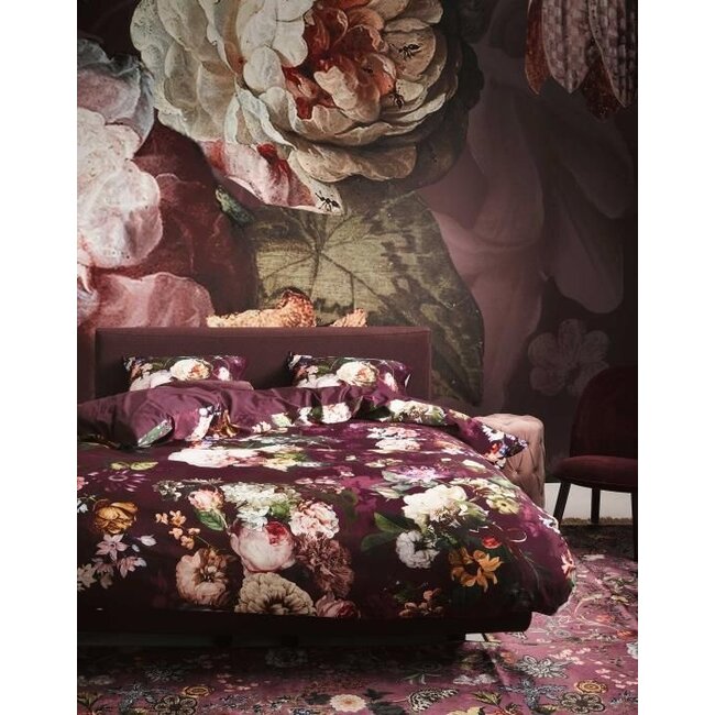 Essenza Fleur Burgundy Dekbedovertrek